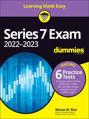 cover image of Series 7 Exam 2022-2023 For Dummies with Online Practice Tests
